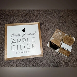 NWT Apple Cider Decor